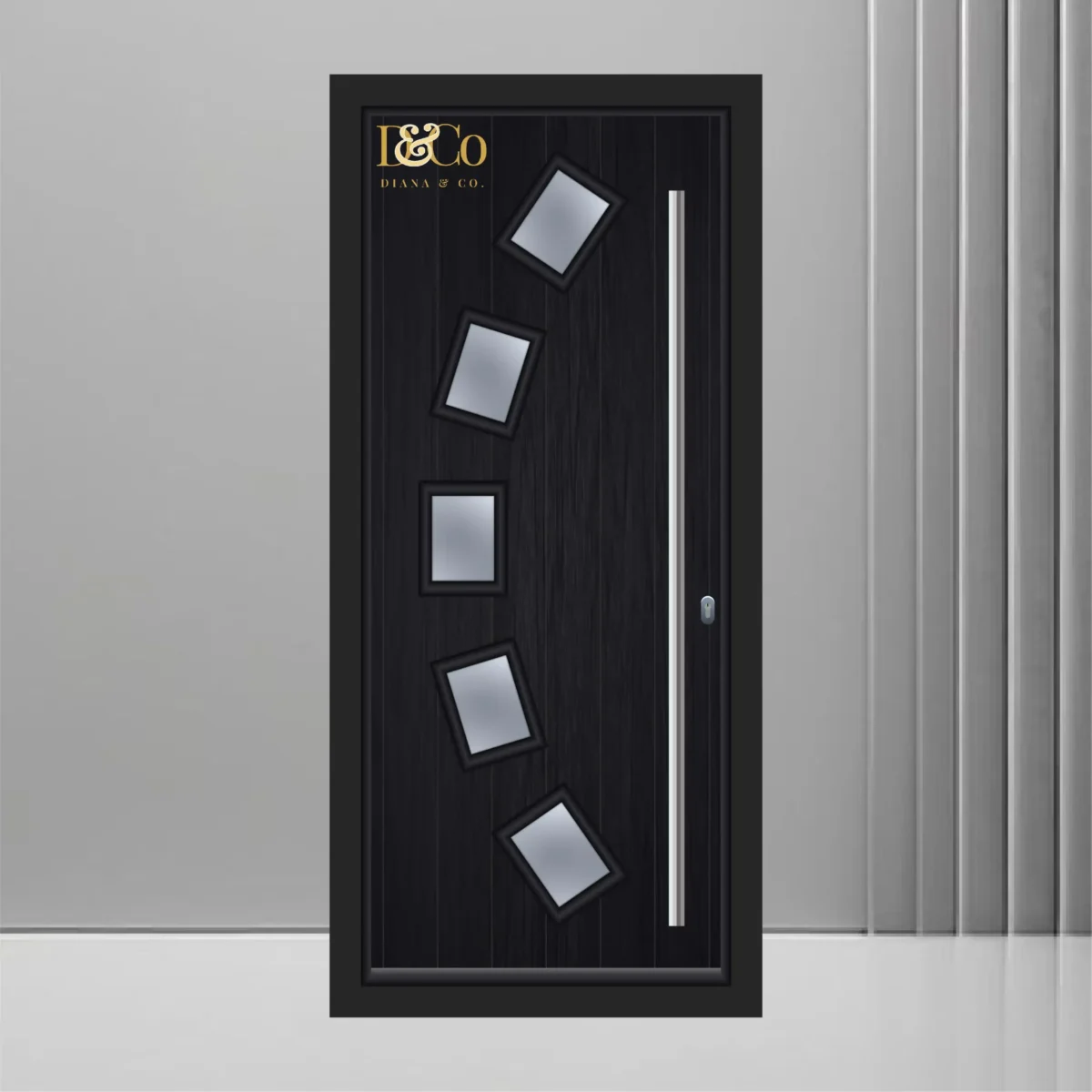 Composite door design Black (1)