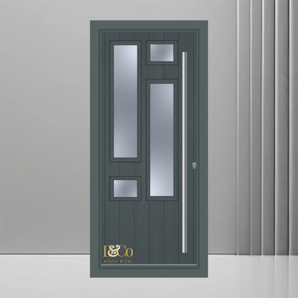 Composite doors design #6 gray