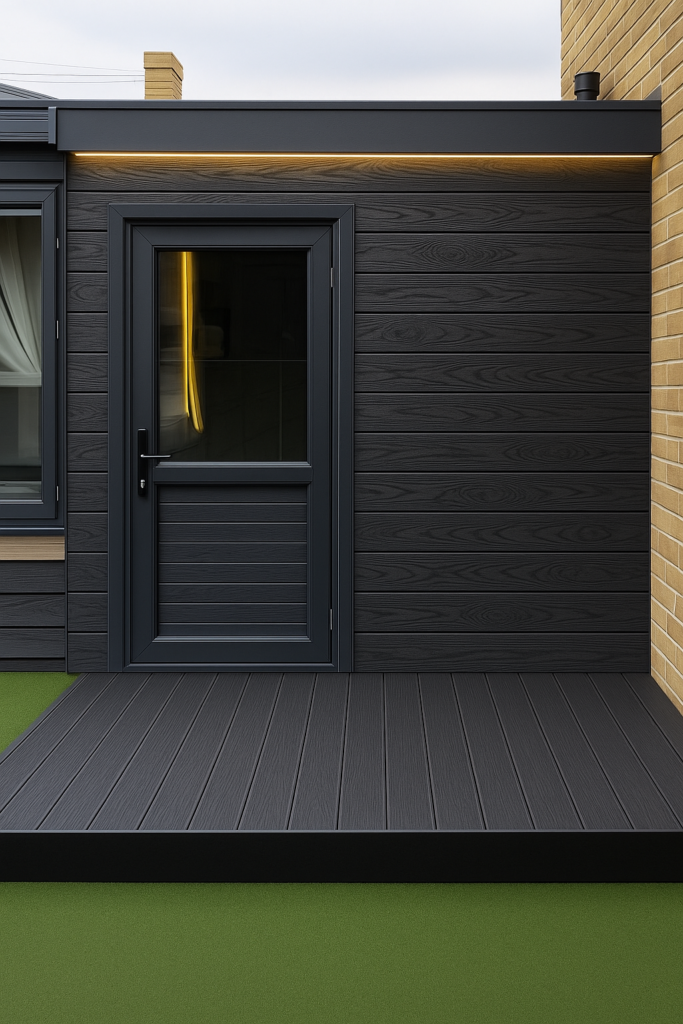 Exterior Cladding Woodgrain - Black