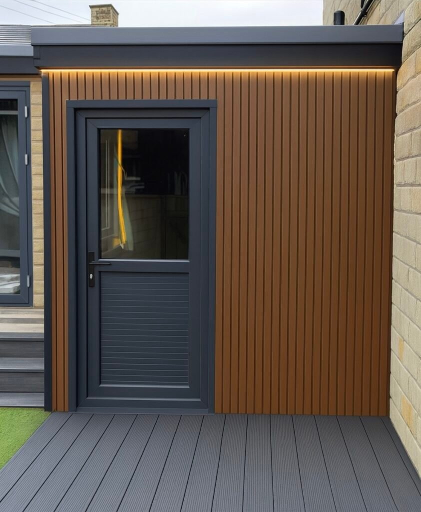 Exterior wall panel/Cladding - Oak/Teak